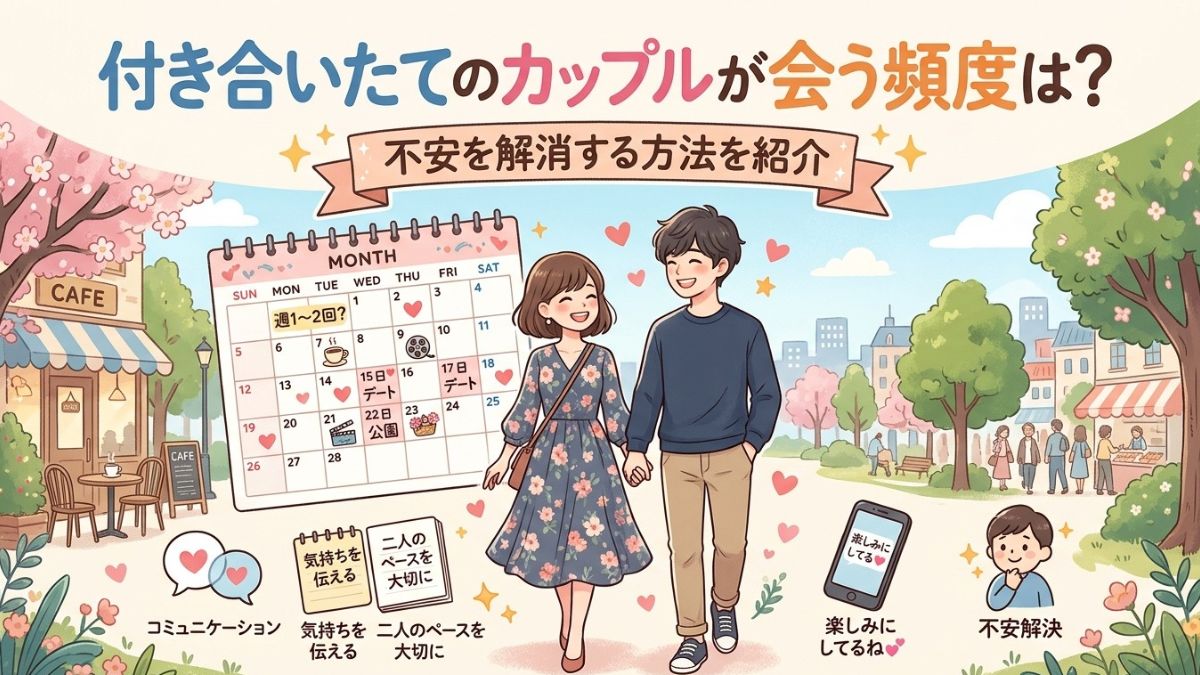 付き合いたてのカップルが会う頻度は？不安を解消する方法を紹介
